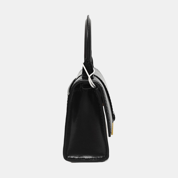 Hourglass Mini Calfskin Black