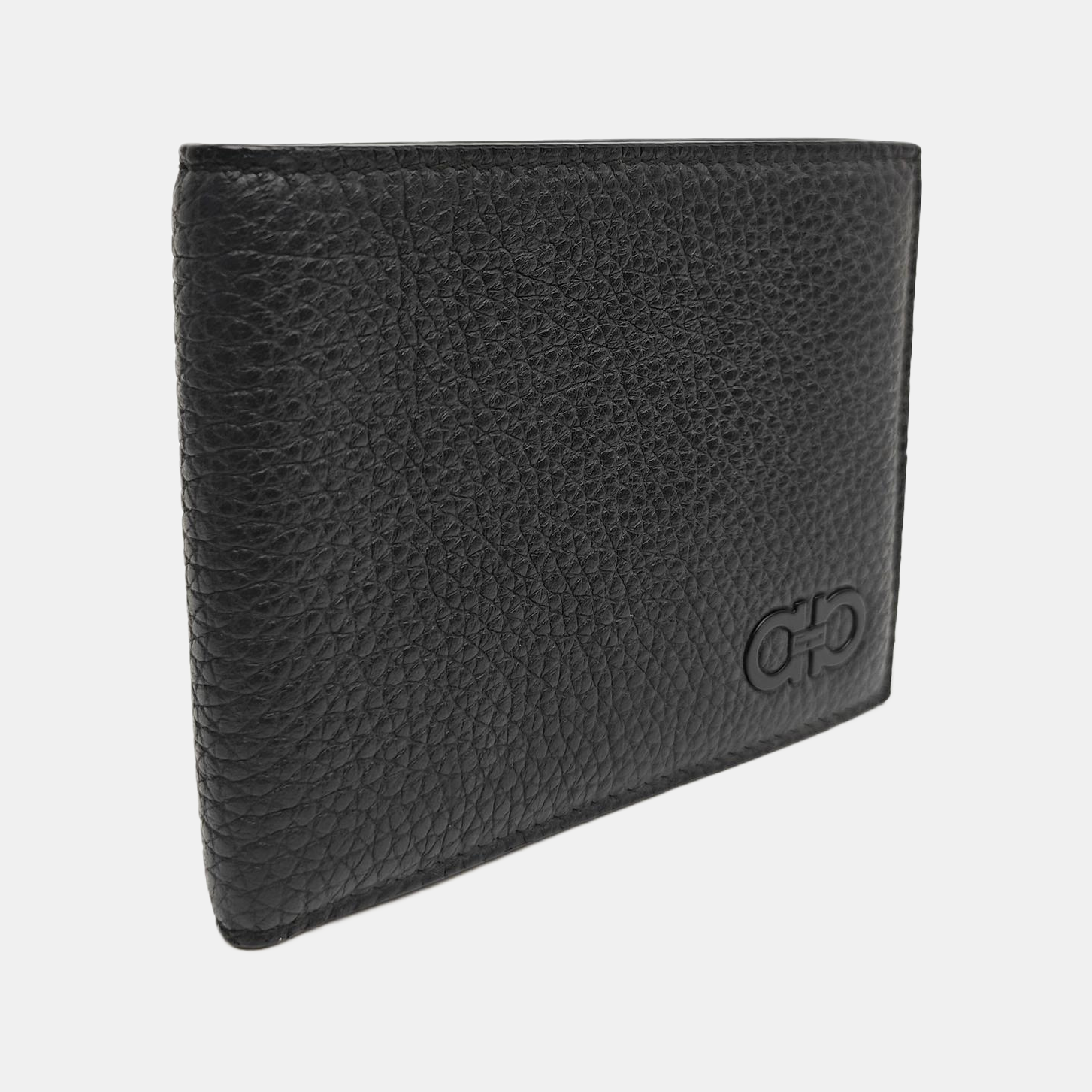 Gancini Calfskin Black Wallet