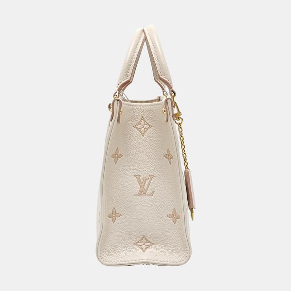 ONTHEGO PM Monogram Calfskin Beige