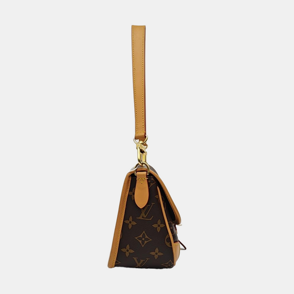 DIANE Monogram Coated Canvas Brown
