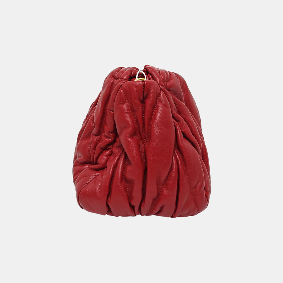 Quilted Leather Shoulder Bag Red