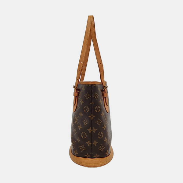 BUCKET PM Monogram Coated Canvas Brown