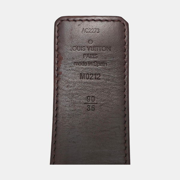Coated Canvas Belt Brown