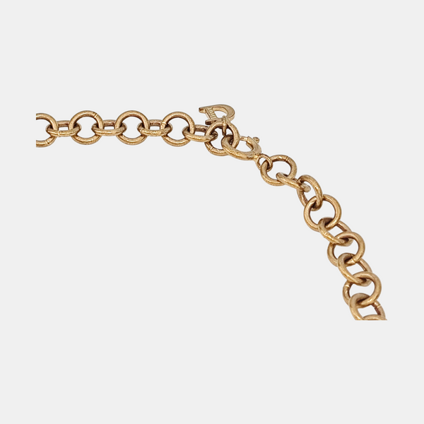 Lucky Locket Metal Gold Necklace