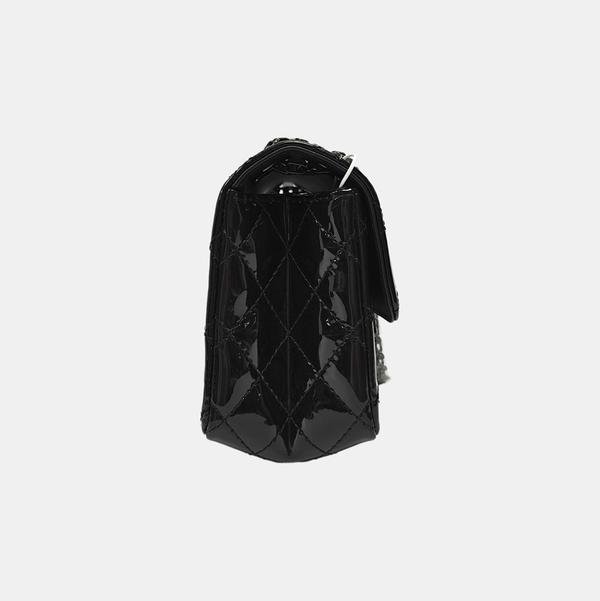 2.55 224 (mini) Quilted Patent Calfskin Black