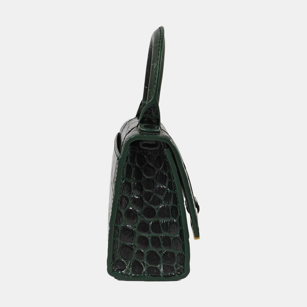 Hourglass Mini Calfskin Green