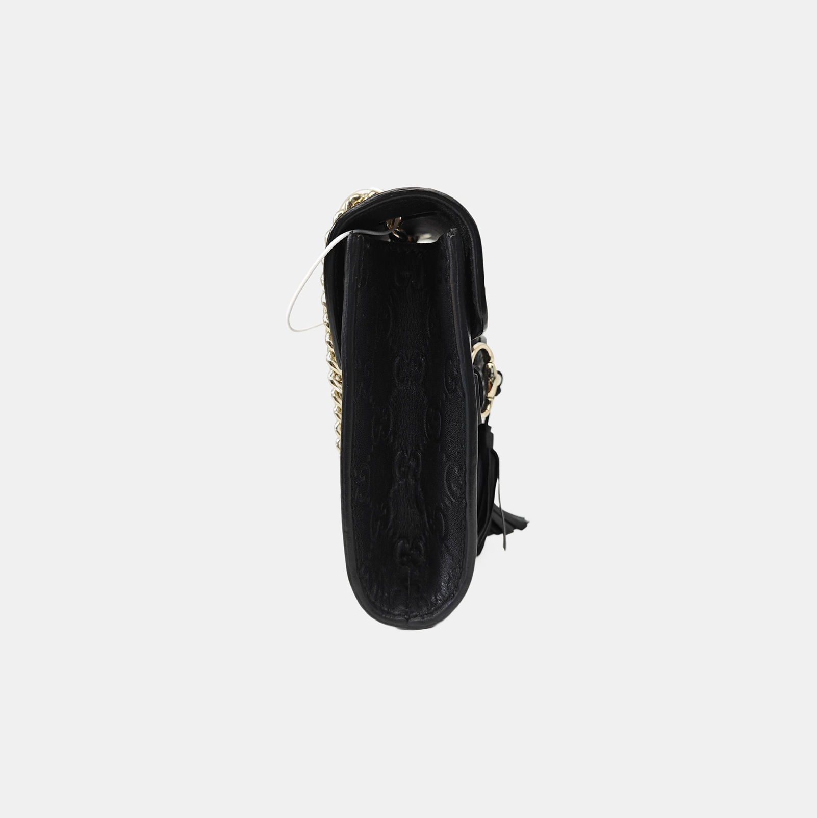 Emily Chain Mini Monogram Calfskin Black