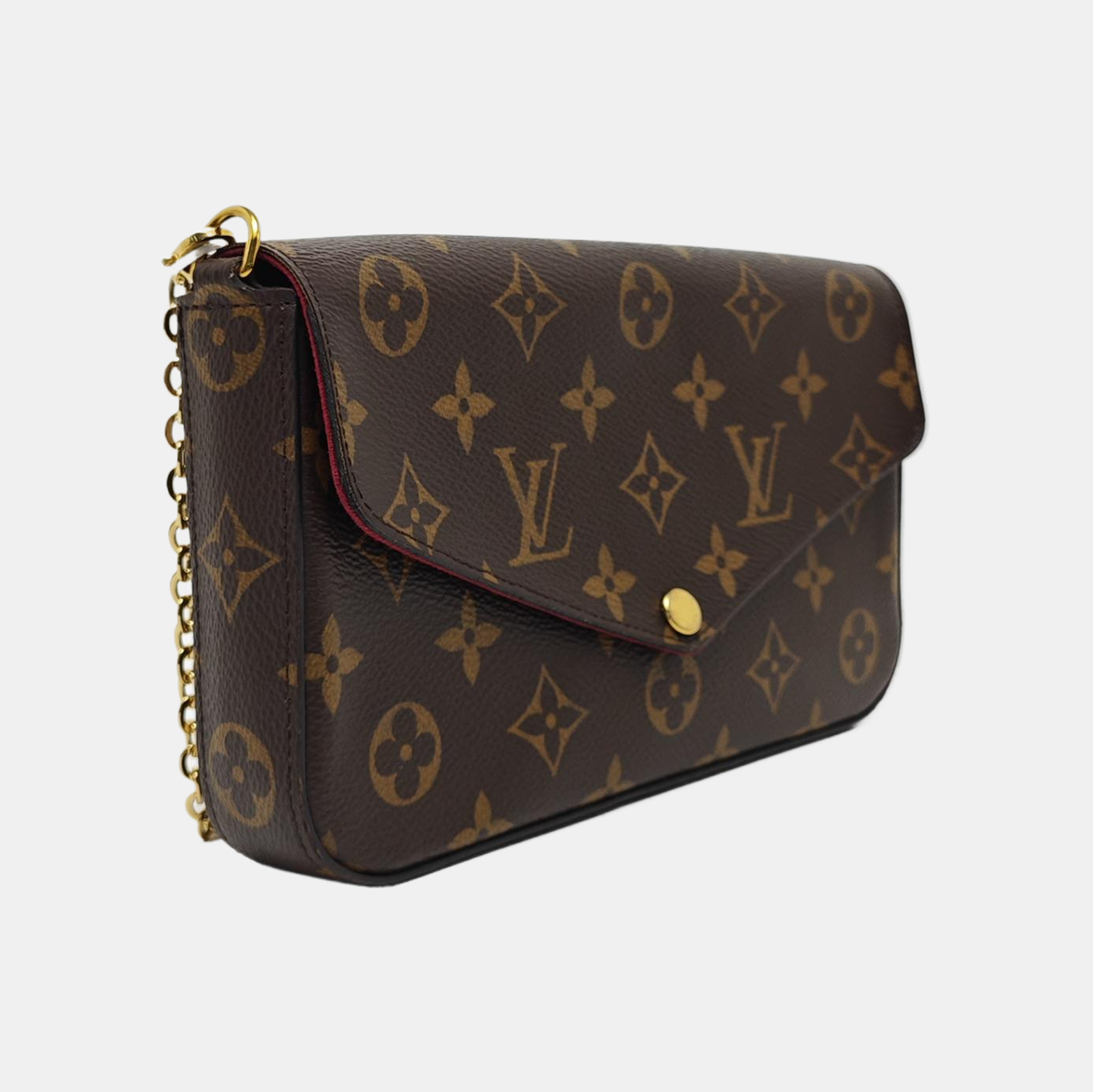 FÉLICIE Monogram Coated Canvas Brown