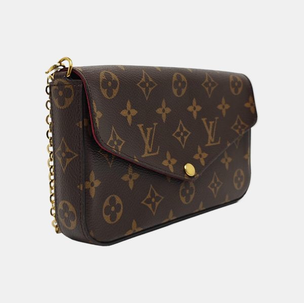 FÉLICIE Monogram Coated Canvas Brown