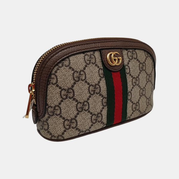 Ophidia Mini Monogram Coated Canvas Beige