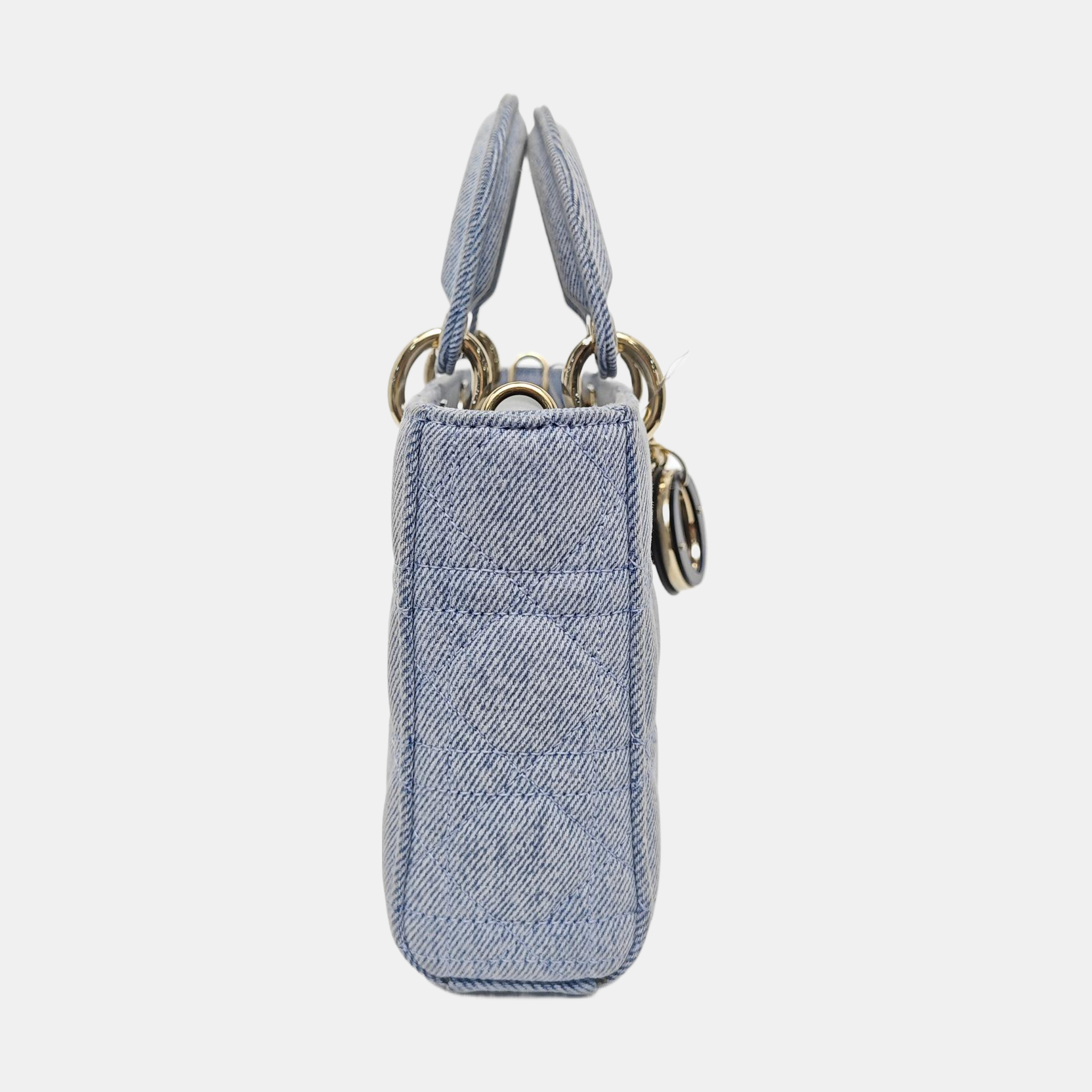Lady D-Joy mediana Cannage azul denim
