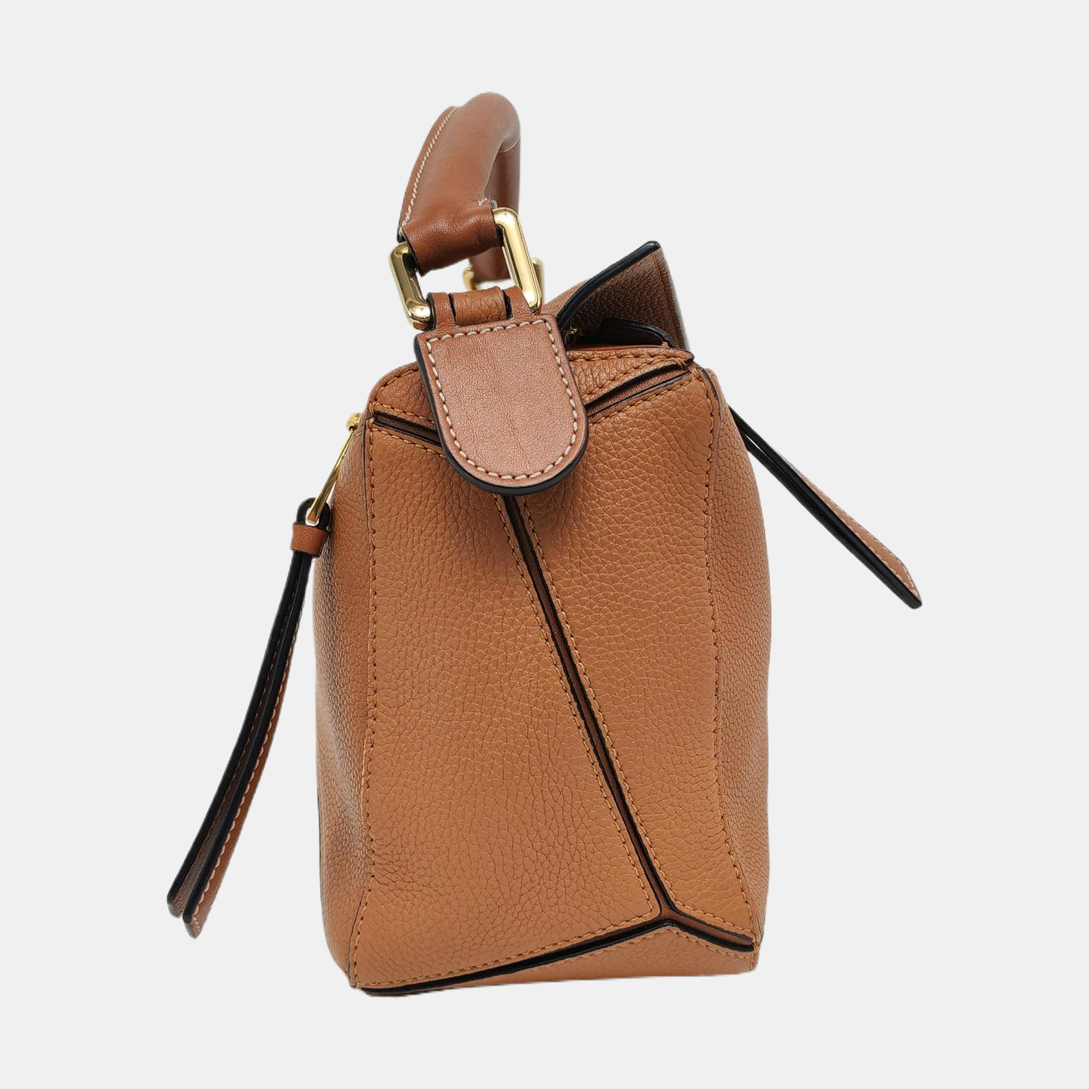 Authenticated pre-owned  Puzzle Small Calfskin Brown - Shoulder Bag at Looply