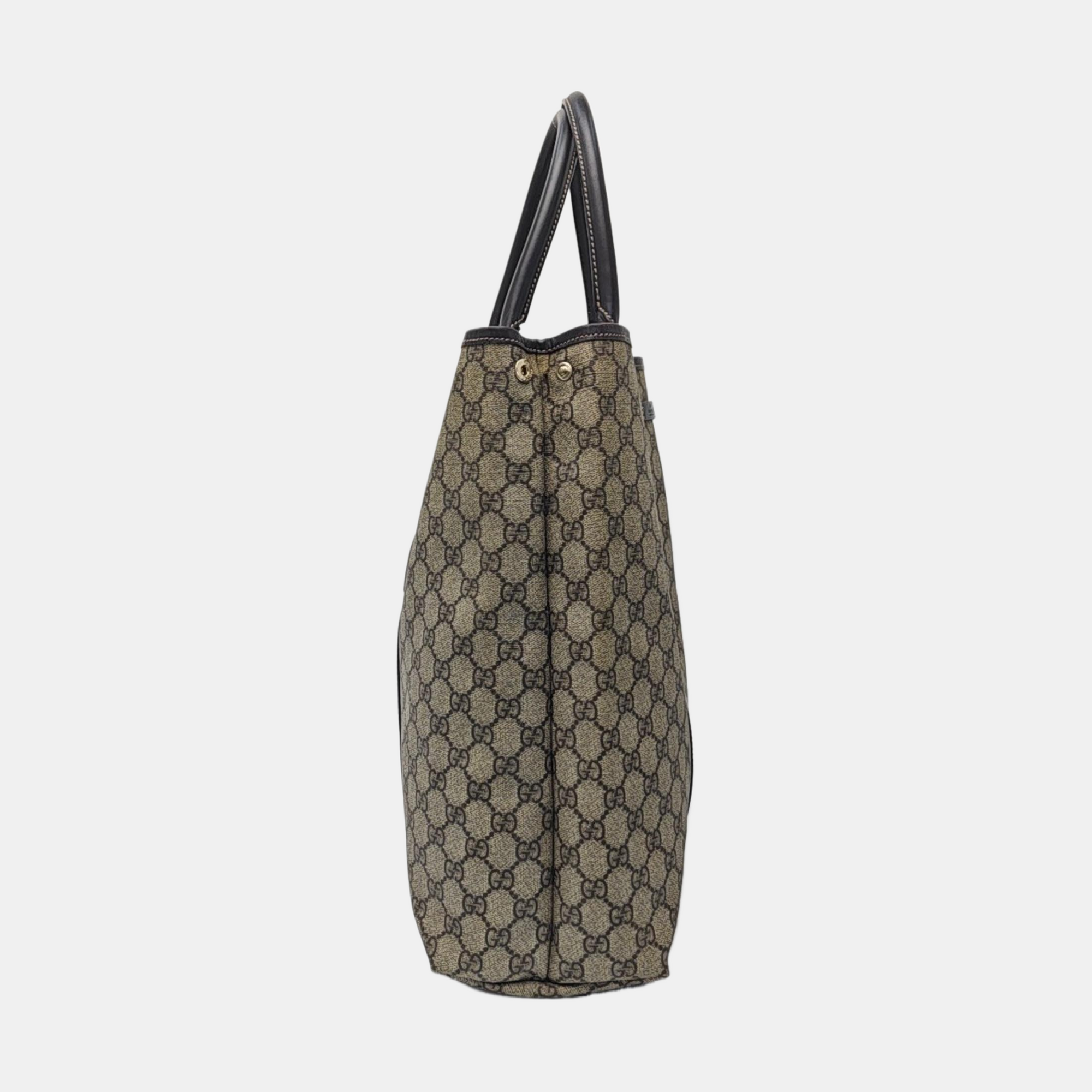 Monogram Coated Canvas Tote Bag Beige