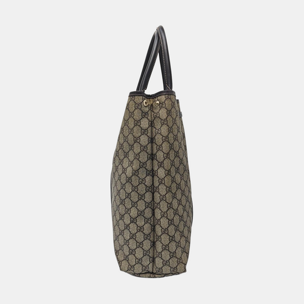 Monogram Coated Canvas Tote Bag Beige