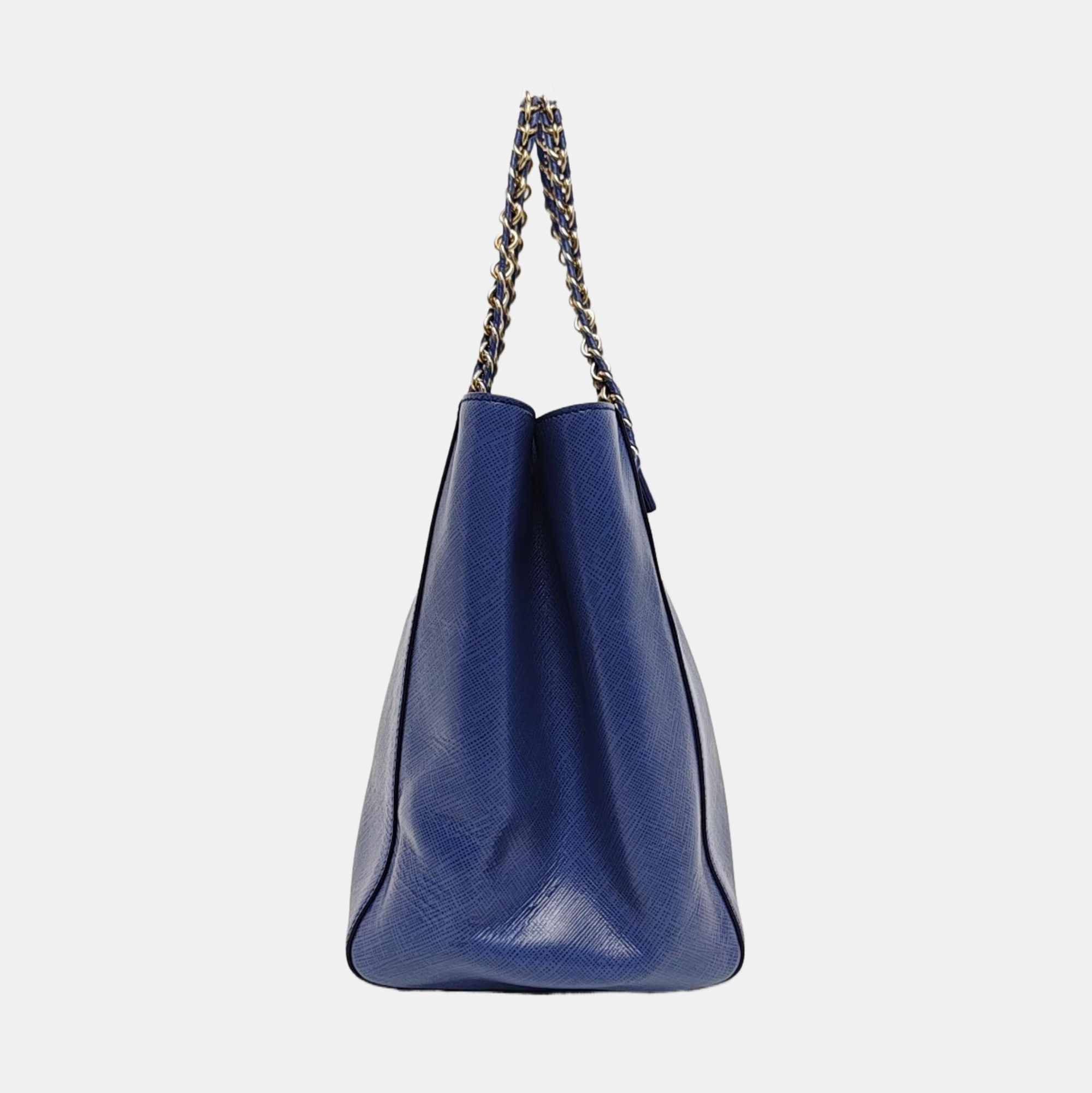 Calfskin Tote Bag Blue
