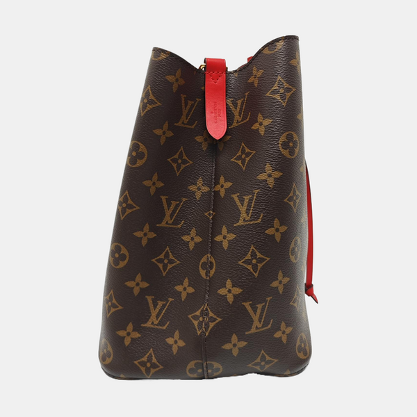 NÉONOÉ MM Monogram Coated Canvas Brown