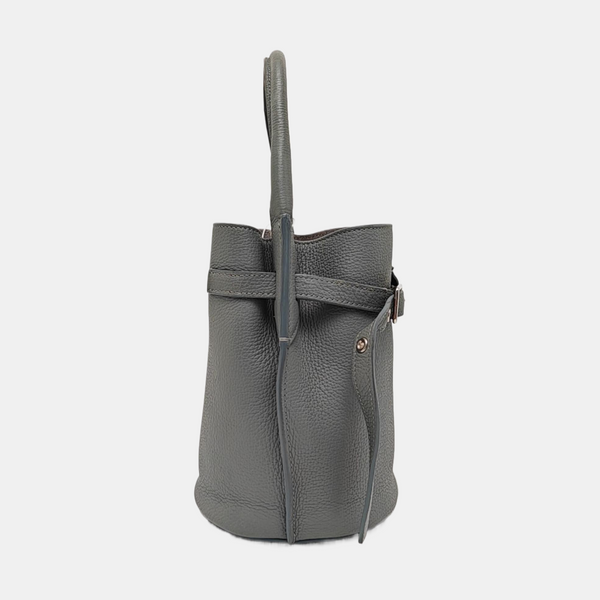Authenticated pre-owned  BIG BAG Nano Calfskin Gray - Bucket Bag at Looply