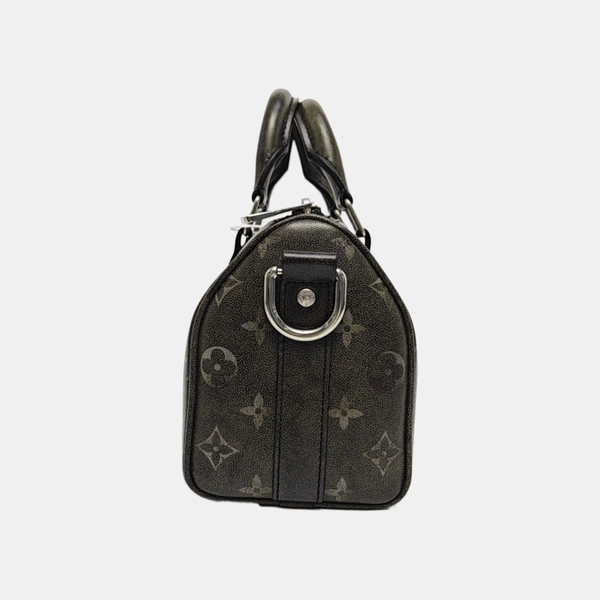KEEPALL Monogram Calfskin Green
