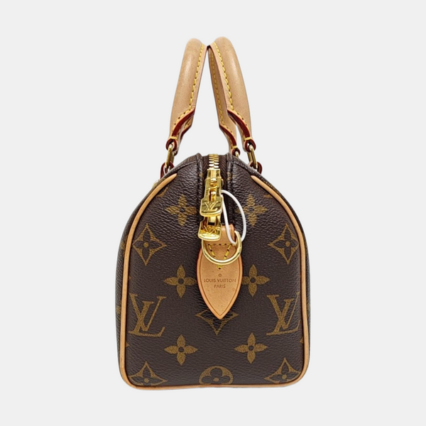 SPEEDY 20 Monogram Coated Canvas Brown