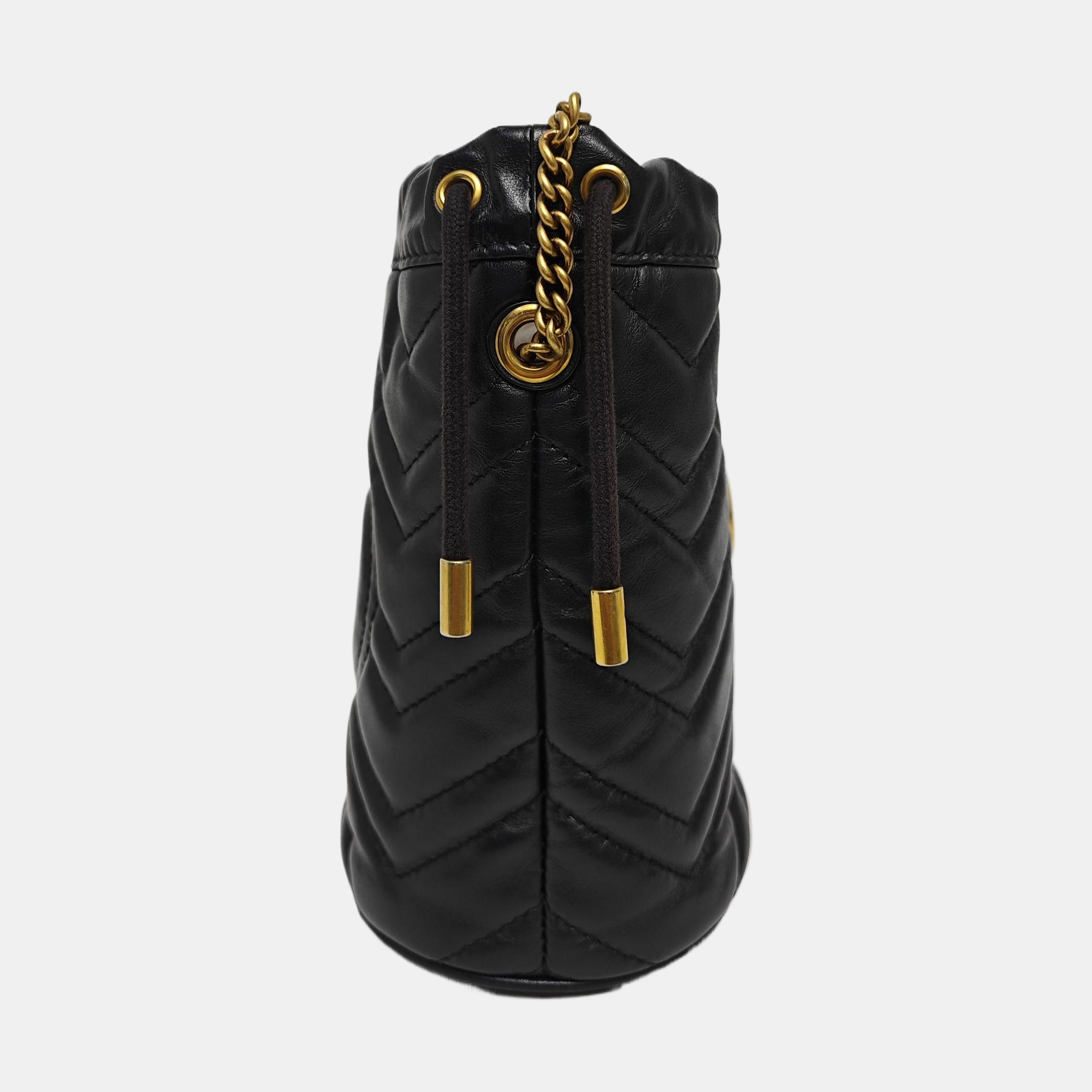 GG Marmont Mini Quilted Calfskin Black