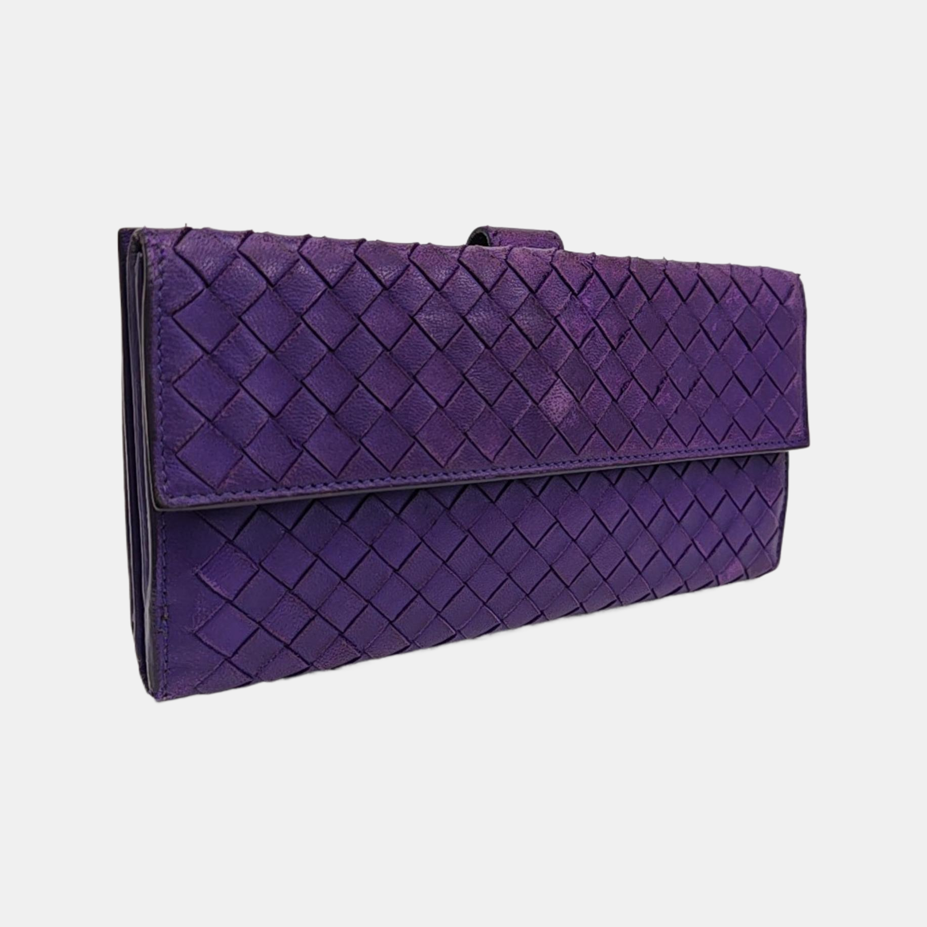 Calfskin Wallet Purple