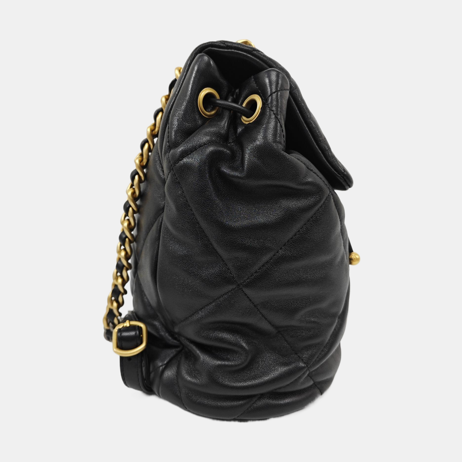 CHANEL 19 Mini Quilted Lambskin Black