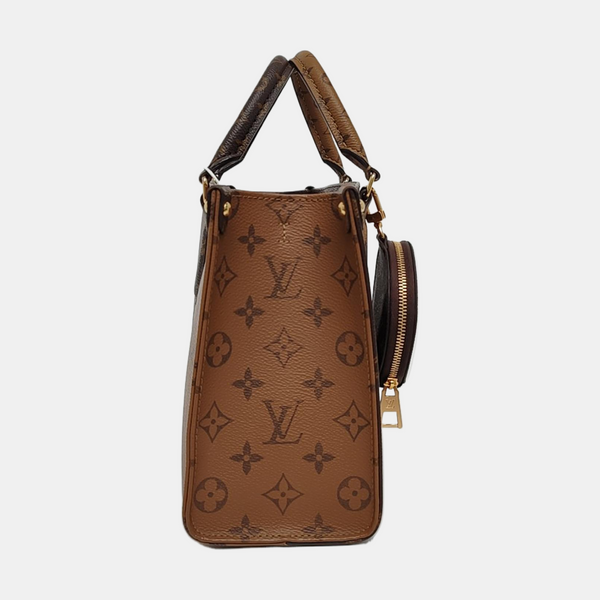 ONTHEGO PM Monogram Coated Canvas Brown