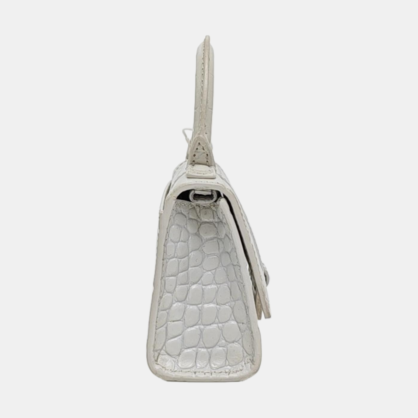 Hourglass Mini Calfskin White