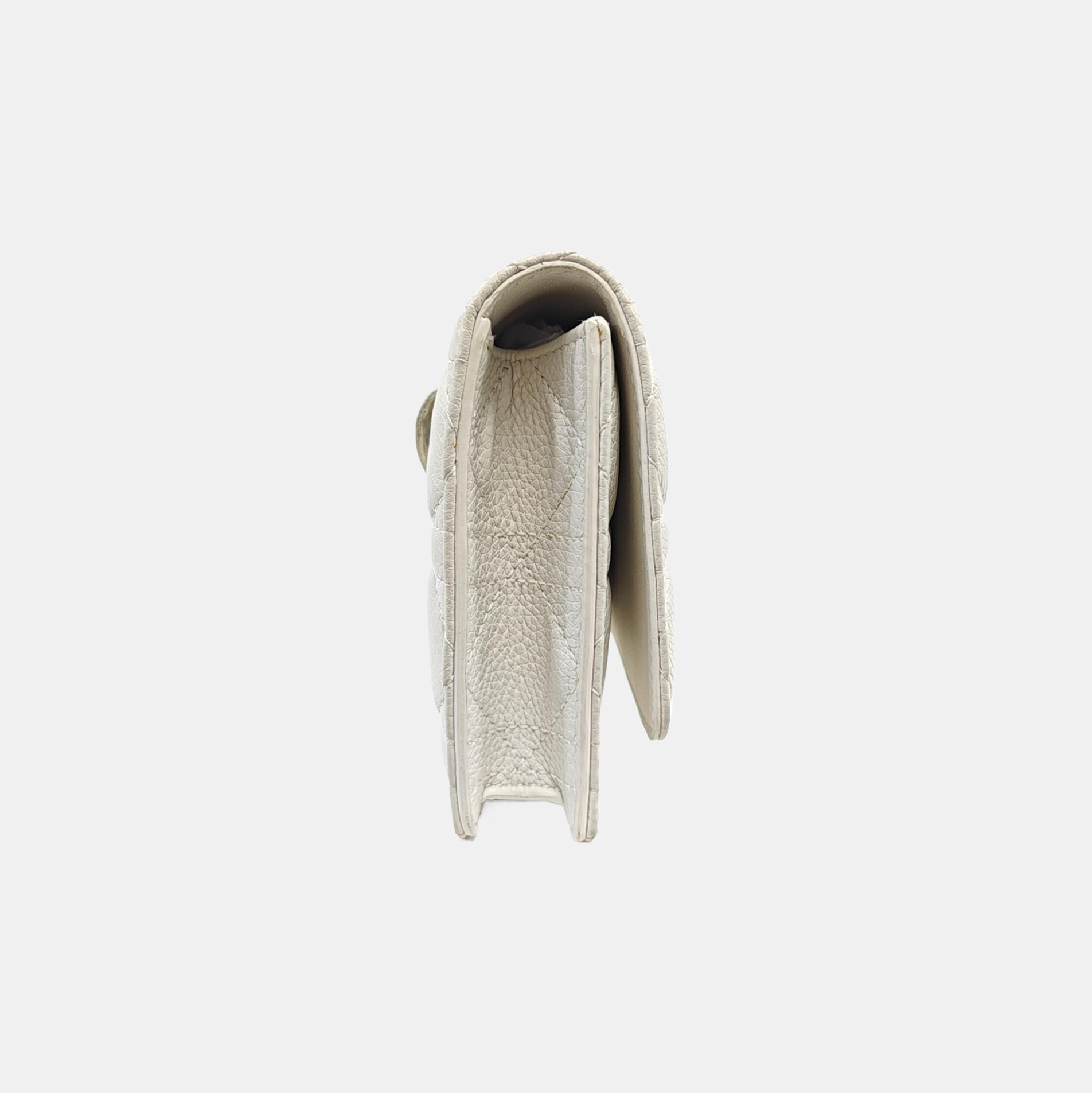 Cannage Calfskin Belt Bag White