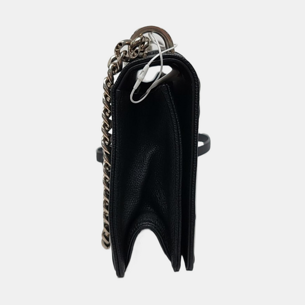 Diorama Medium Cannage Calfskin Black