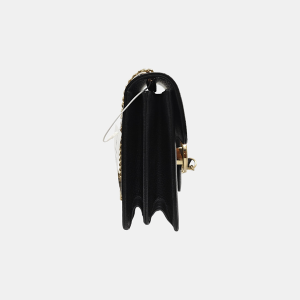 Authenticated pre-owned  Interlocking G Small Calfskin Black - Shoulder Bag at Looply