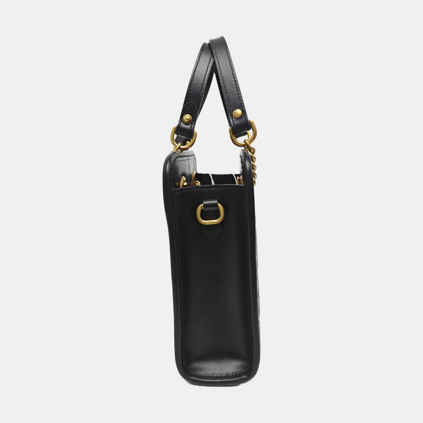 GG Marmont Mini Quilted Calfskin Black