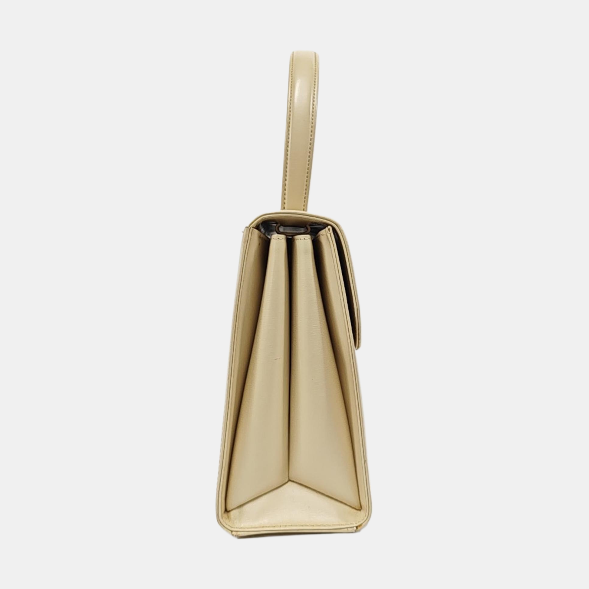 Calfskin Shoulder Bag Beige