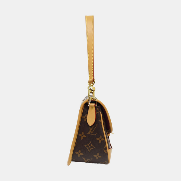 DIANE Monogram Coated Canvas Brown