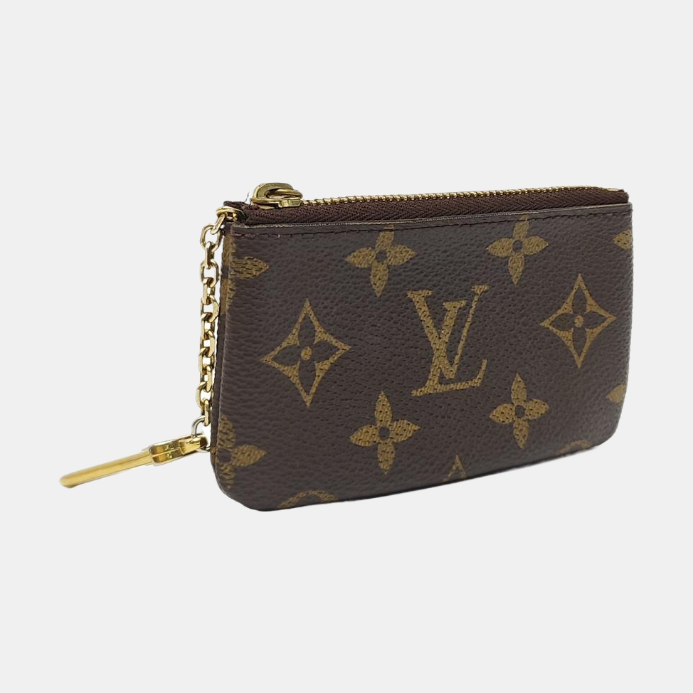 Monogram Coated Canvas Key Pouch Brown