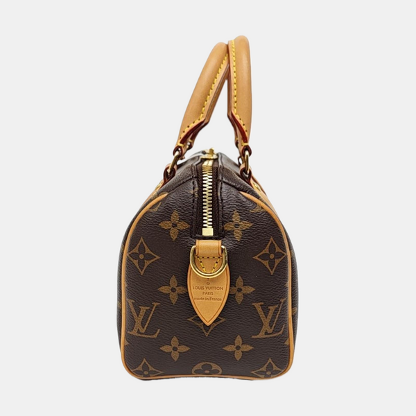 SPEEDY 20 Monogram Coated Canvas Brown
