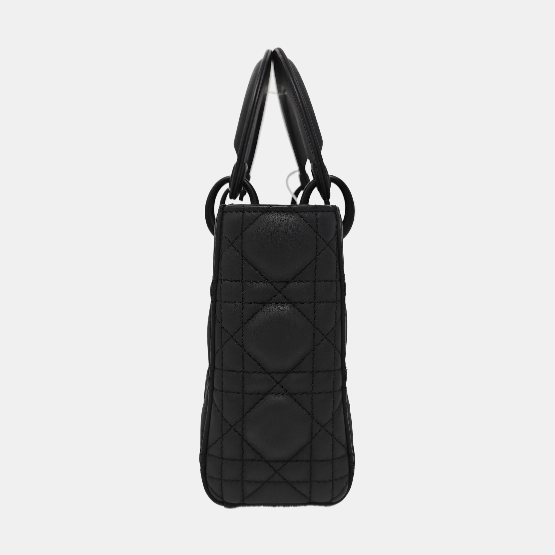 Lady Dior Mini Cannage Calfskin Black