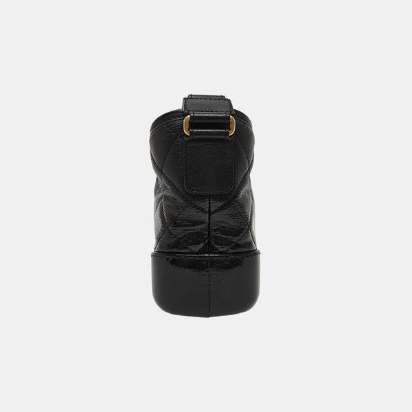 GABRIELLE Small Quilted Lambskin Black