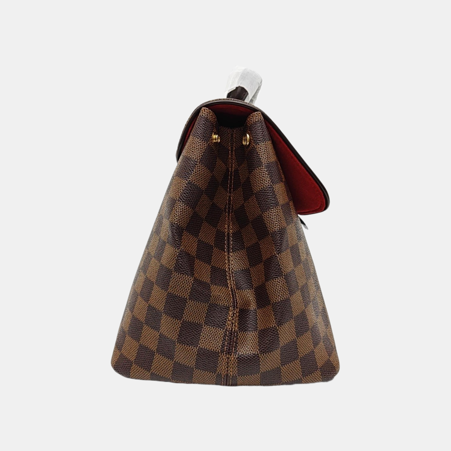 BERGAMO MM Damier Ebene Coated Canvas Brown