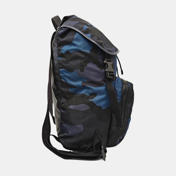 Nylon Backpack Blue