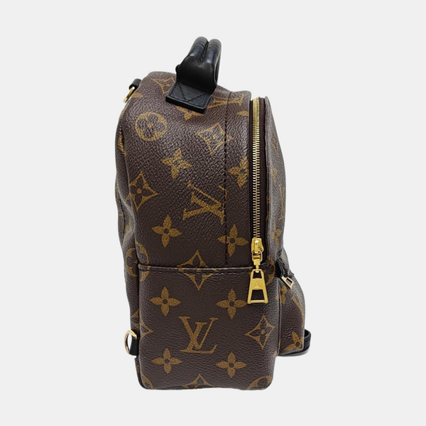 PALM SPRINGS Mini Monogram Coated Canvas Brown