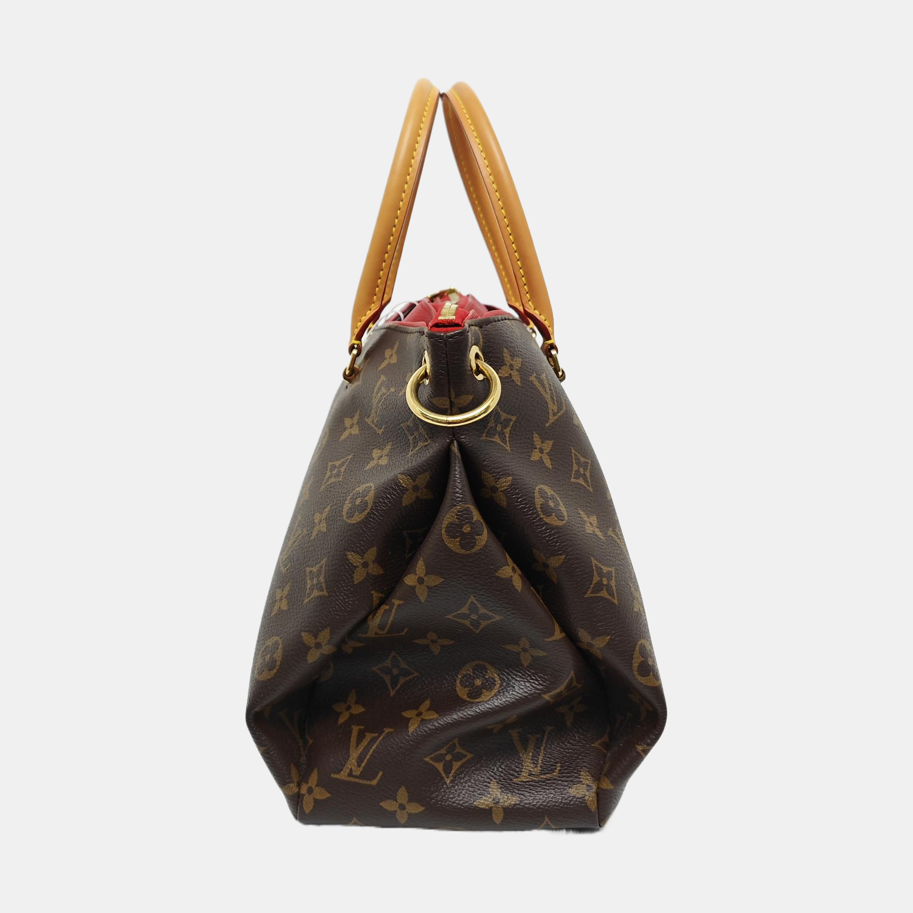 PALLAS MM Monogram Coated Canvas Brown