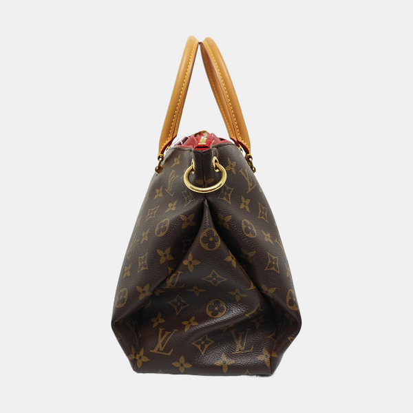 PALLAS MM Monogram Coated Canvas Brown