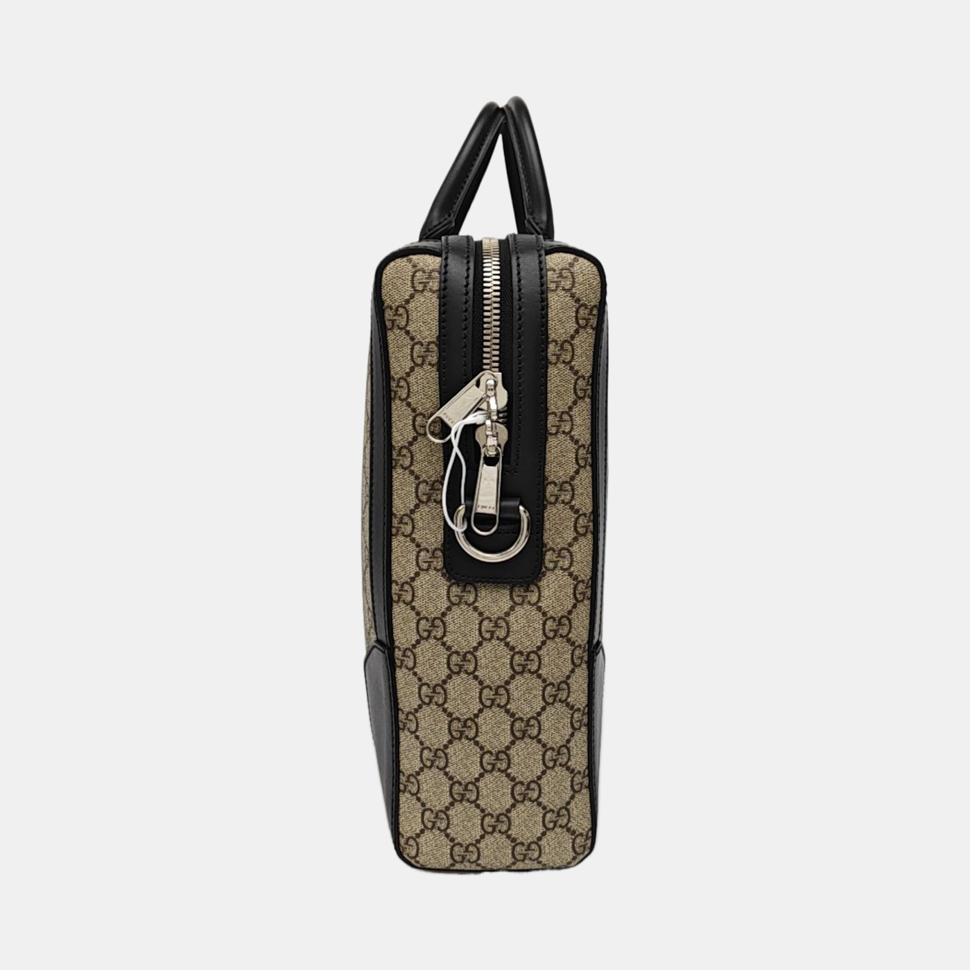 Monogram Coated Canvas Tote Bag Beige