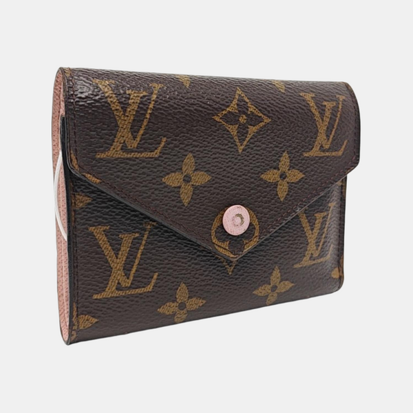 VICTORINE Monogram Coated Canvas Brown Wallet