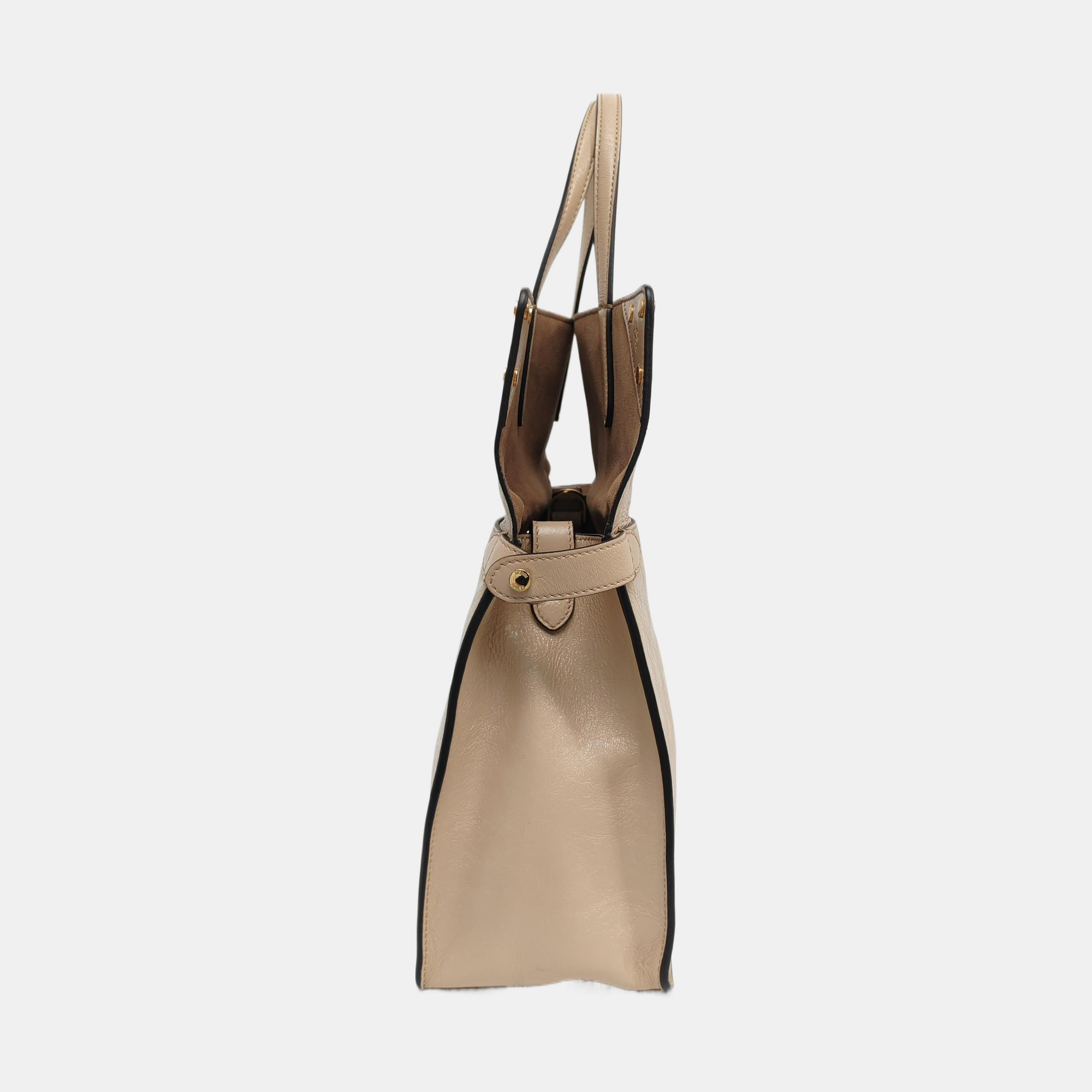 Flip Large Calfskin Beige