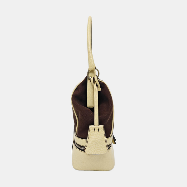 Canvas Top Handle Bag Brown