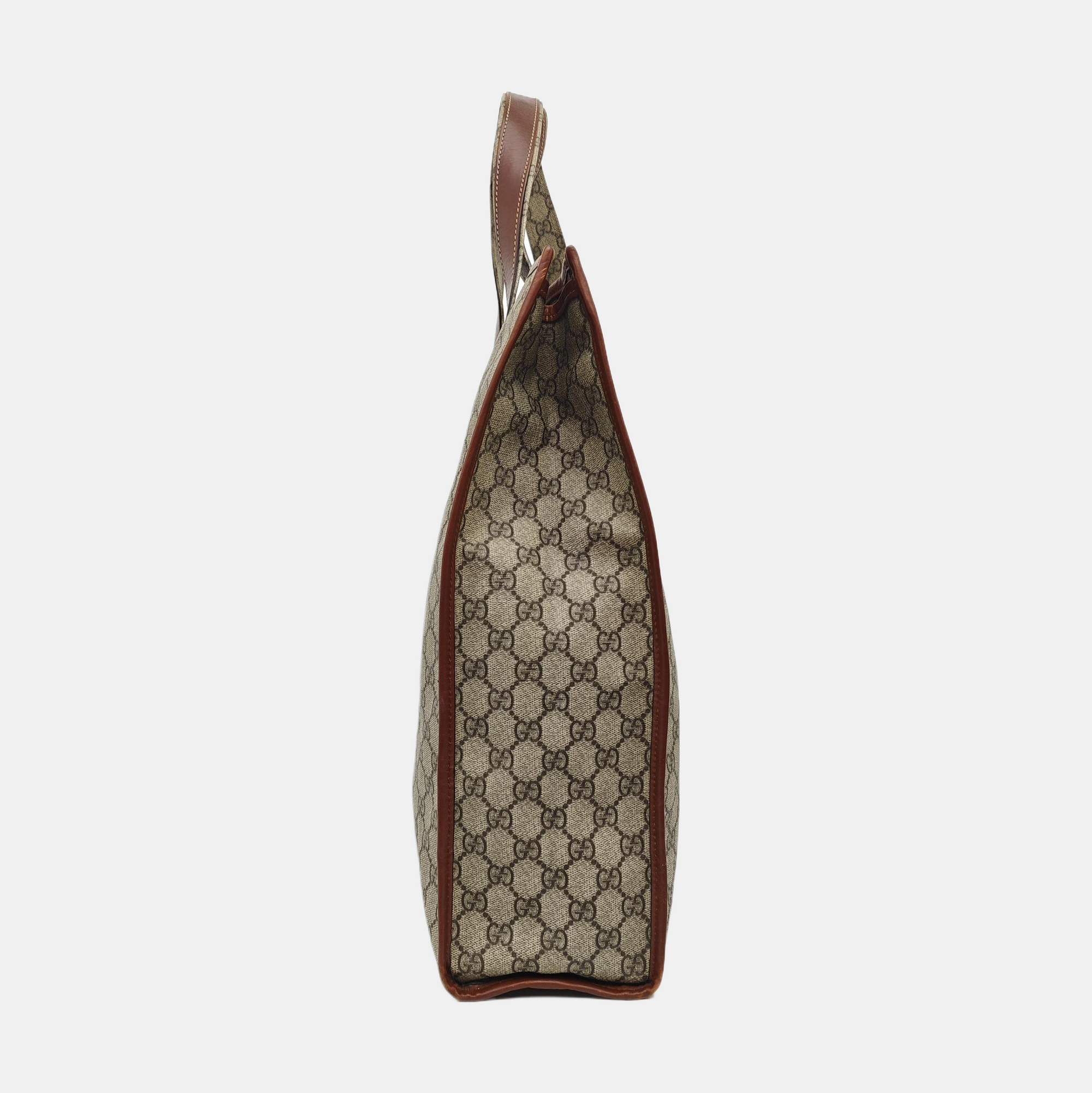Monogram Coated Canvas Tote Bag Black