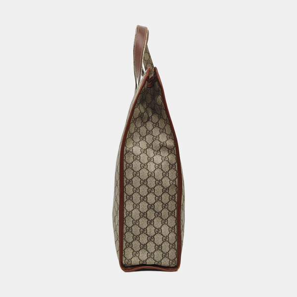 Monogram Coated Canvas Tote Bag Black