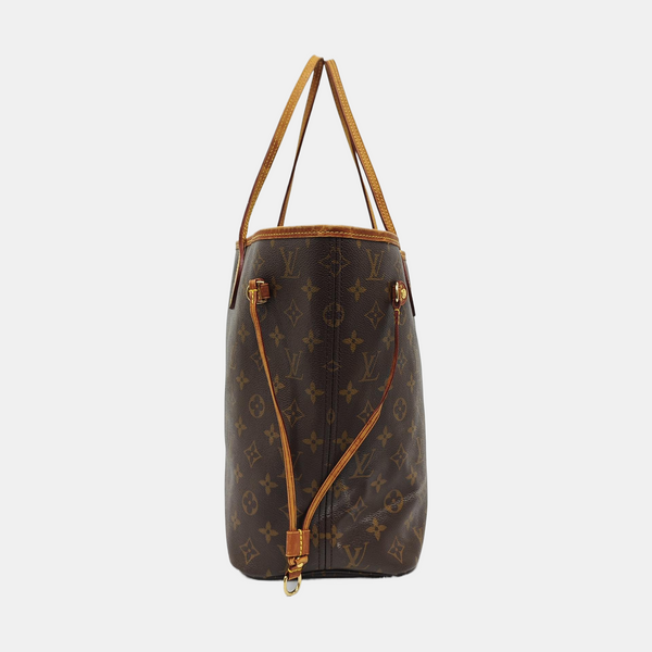 NEVERFULL MM Monogram Coated Canvas Brown